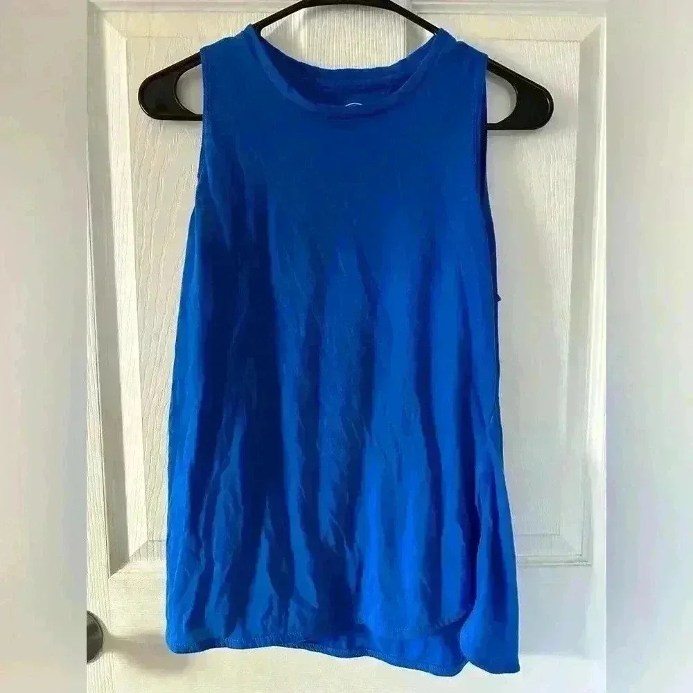 Women’s Blue Athletic Tank Top Workout Activewear Size Medium